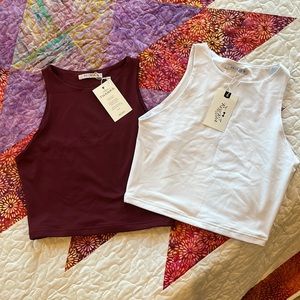 Set of two crop tops small